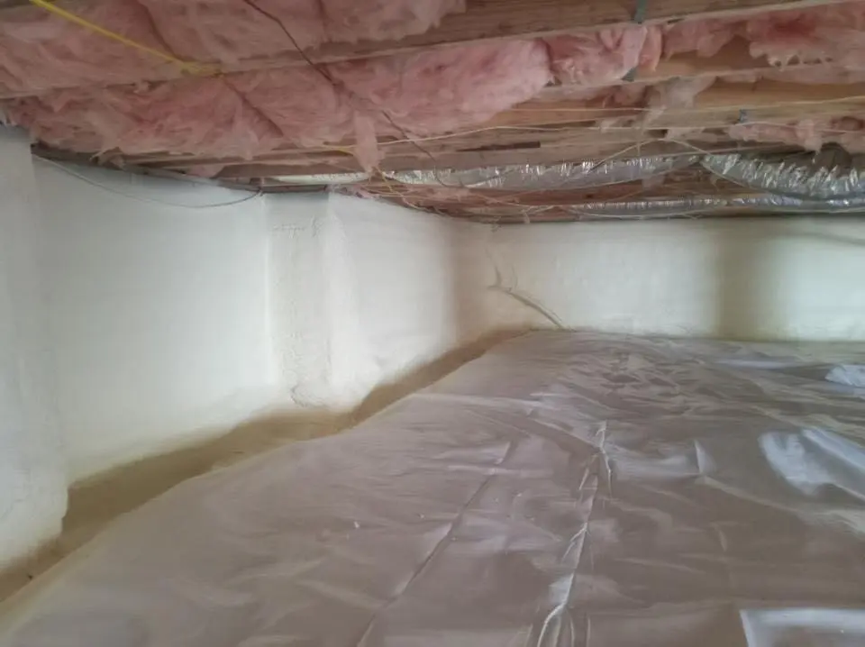 Crawl space encapsulation with closed-cell spray foam for Spray Foam Roofing in Kalkaska